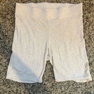 Old Navy Women's Light Cream Bike Shorts